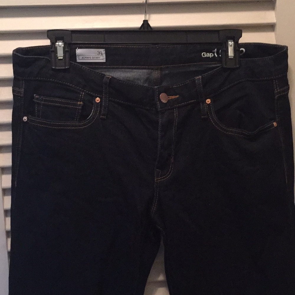 LONG size 12 dark wash skinny